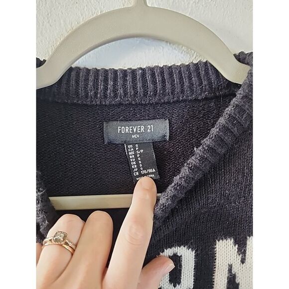 Forever 21 Christmas Naughty List Ugly Sweater Small Candy Cane - Picture 3 of 4